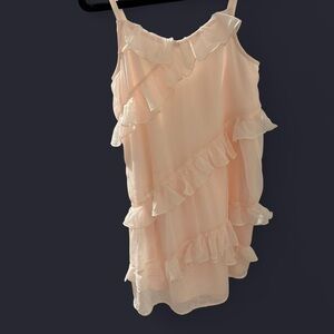 Abercrombie Kids Ruffled Pink Sleeveless Dress, size 11/12